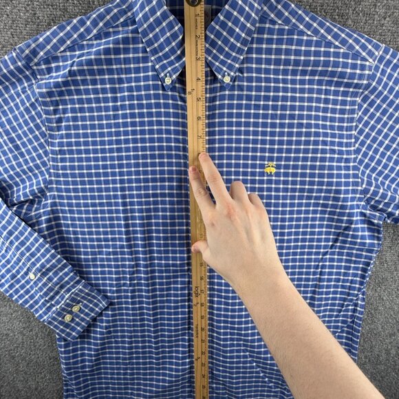 Blue Checkered Men's Shirt - Picture 3 of 15